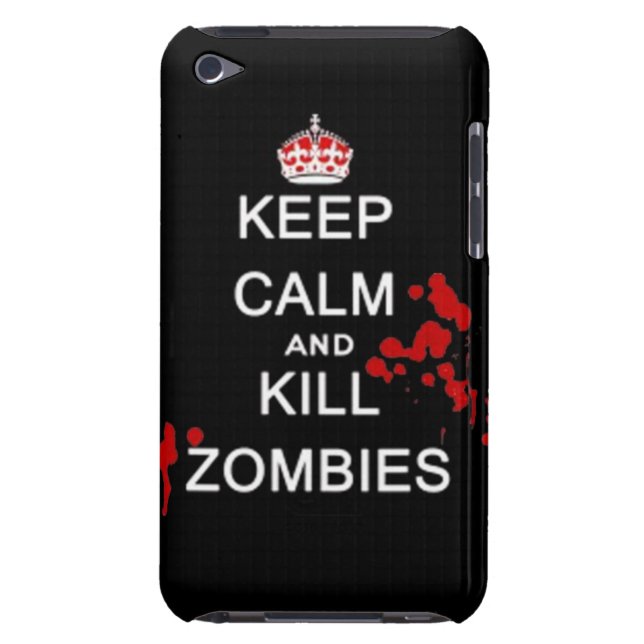 keep calm and kill zombies iPod touch case (Back)