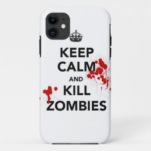 keep calm and kill zombies phone case
