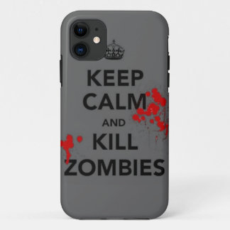 keep calm and kill zombies phone case