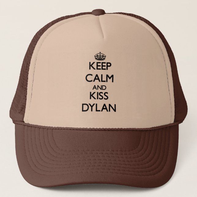 Keep Calm and Kiss Dylan Trucker Hat (Front)