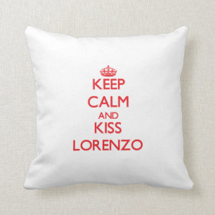 Keep Calm and Kiss Lorenzo Cushion