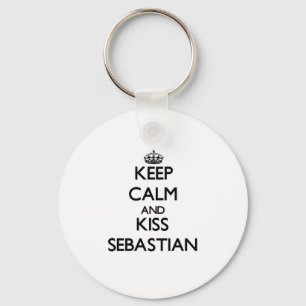 Keep Calm and Kiss Sebastian Key Ring