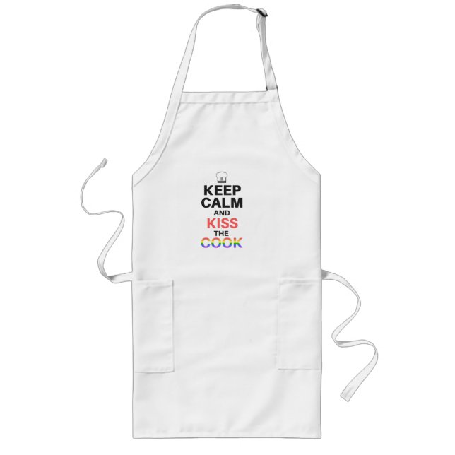 KEEP CALM and KISS the COOK Apron (Front)