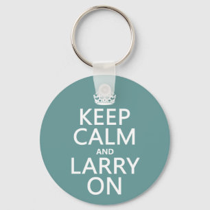 Keep Calm and Larry On (any colour) Key Ring
