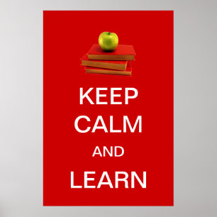 Keep Calm and Learn Poster