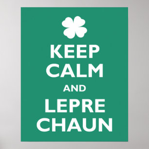 Keep Calm and Leprechaun Poster