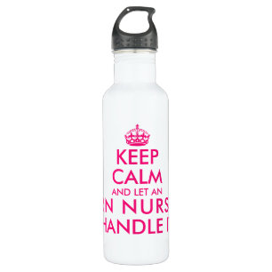 Keep calm and let an RN nurse handle it funny big 710 Ml Water Bottle