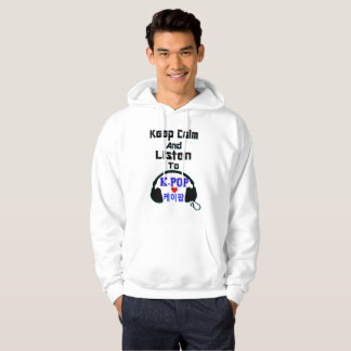 ♪♥Keep Calm and Listen to KPop Basic Hoodie♥♫ Hoodie