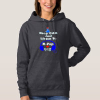 ♪♥Keep Calm and Listen to KPop Classic Hoodie