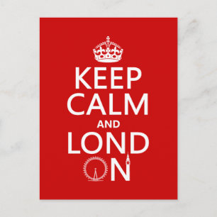Keep Calm and Lond On (London) Postcard