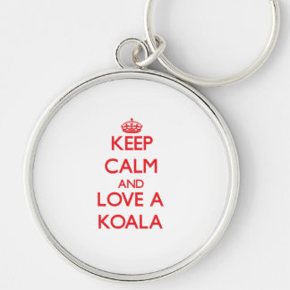 Keep calm and Love a Koala Key Ring