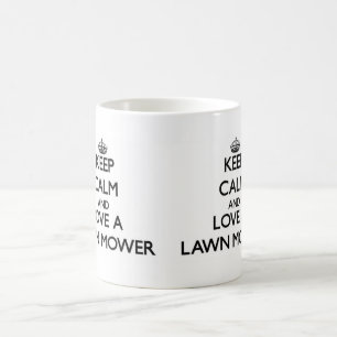 Keep Calm and Love a Lawn Mower Coffee Mug