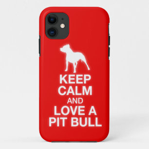 Keep Calm And Love A Pit Bull iPhone 5 Case
