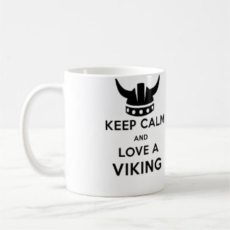 Keep Calm and Love a Viking mug - Left handed