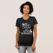 Keep Calm and Love Bunnies - all colours T-Shirt (Front Full)
