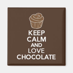 Keep Calm and Love Chocolate magnet