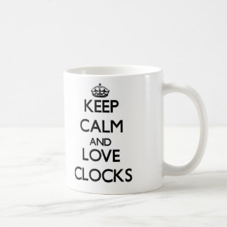 Keep calm and love Clocks Coffee Mug