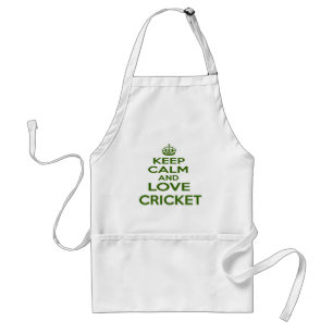 Keep Calm And Love Cricket Standard Apron