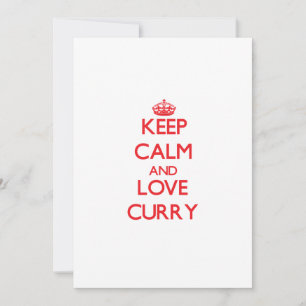 Keep calm and love Curry