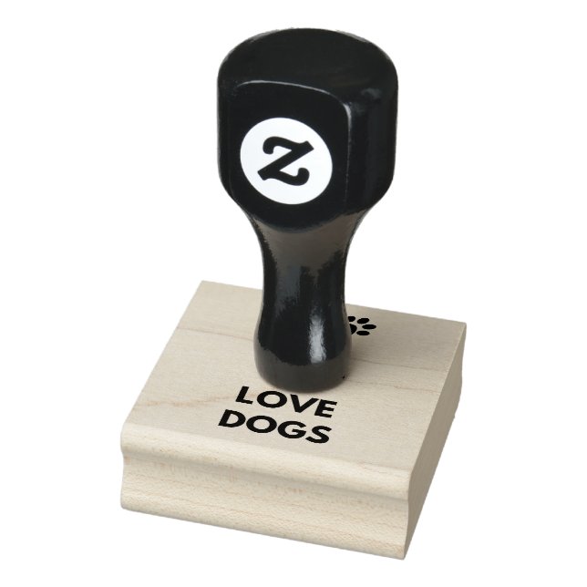 Keep calm and love dogs rubber stamp (Stamp)
