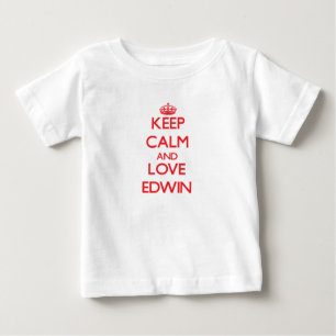Keep Calm and Love Edwin Baby T-Shirt