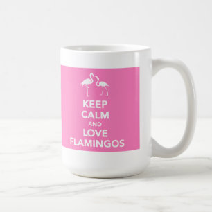 Keep Calm and Love Flamingos mug