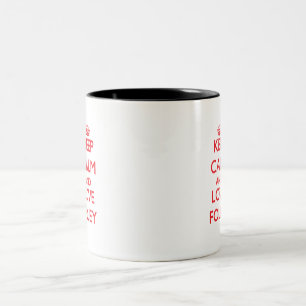 Keep calm and love Foley Two-Tone Coffee Mug