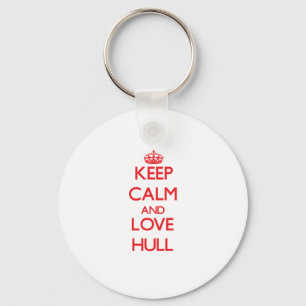Keep calm and love Hull Key Ring