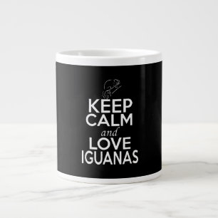 Keep calm and love Iguanas Large Coffee Mug