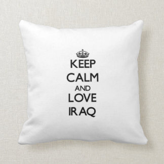 Keep Calm and Love Iraq Cushion