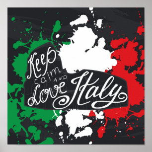 Keep Calm and Love Italy Poster