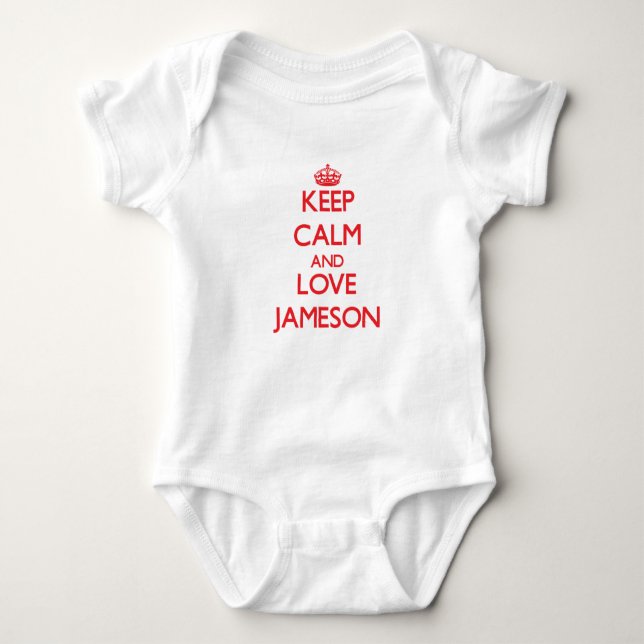 Keep Calm and Love Jameson Baby Bodysuit (Front)
