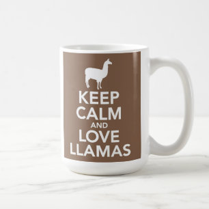 Keep Calm and Love Llamas mug