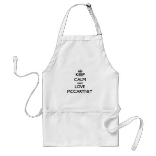 Keep calm and love Mccartney Standard Apron