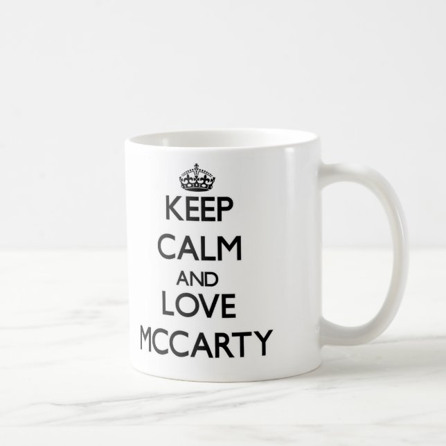 Keep calm and love Mccarty Coffee Mug (Right)
