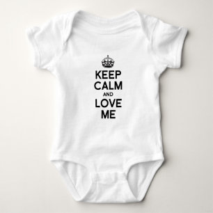 KEEP CALM AND LOVE ME BABY BODYSUIT