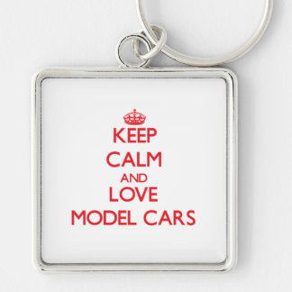 Keep calm and love Model Cars Key Ring