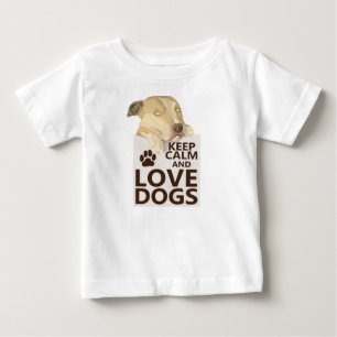 Keep Calm and Love My Big Dogs Photo Baby  T-Shirt