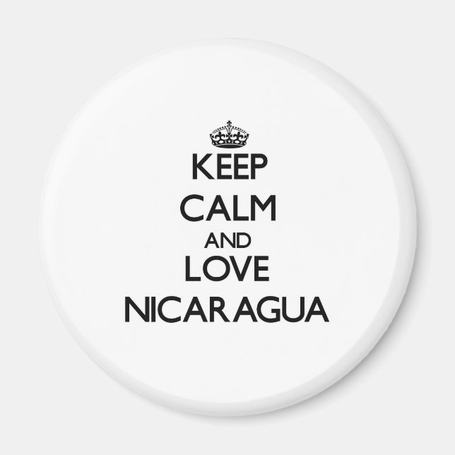 Keep Calm and Love Nicaragua Magnet (Front)