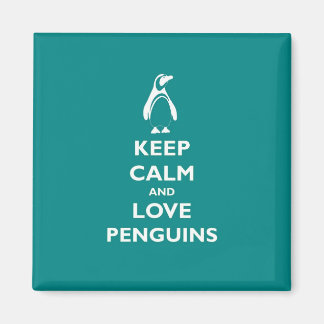 Keep Calm and Love Penguins Magnet