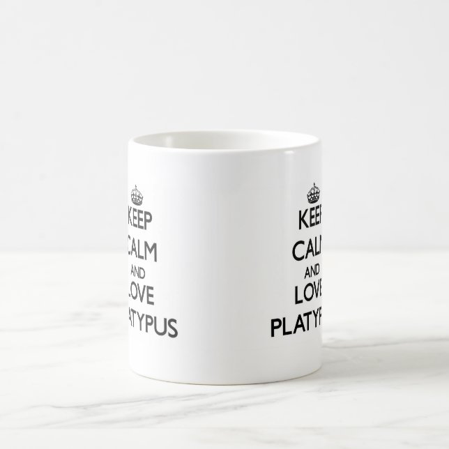 Keep calm and Love Platypus Coffee Mug (Center)