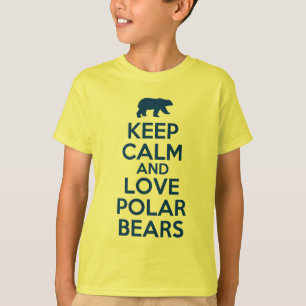 keep calm and love polar bears T-Shirt