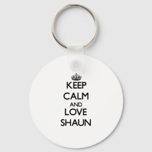 Keep Calm and Love Shaun Key Ring
