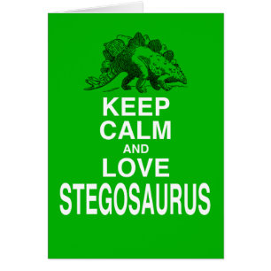 Keep Calm and Love Stegosaurus dinosaur design