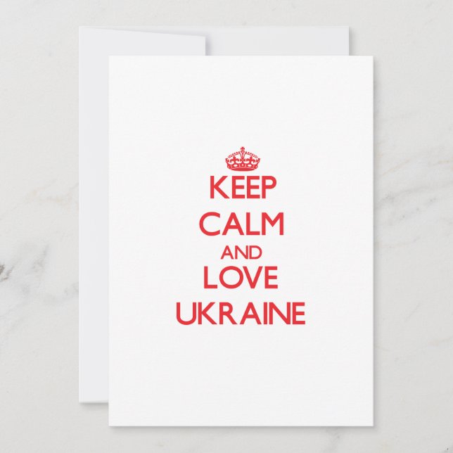 Keep Calm and Love Ukraine (Front)