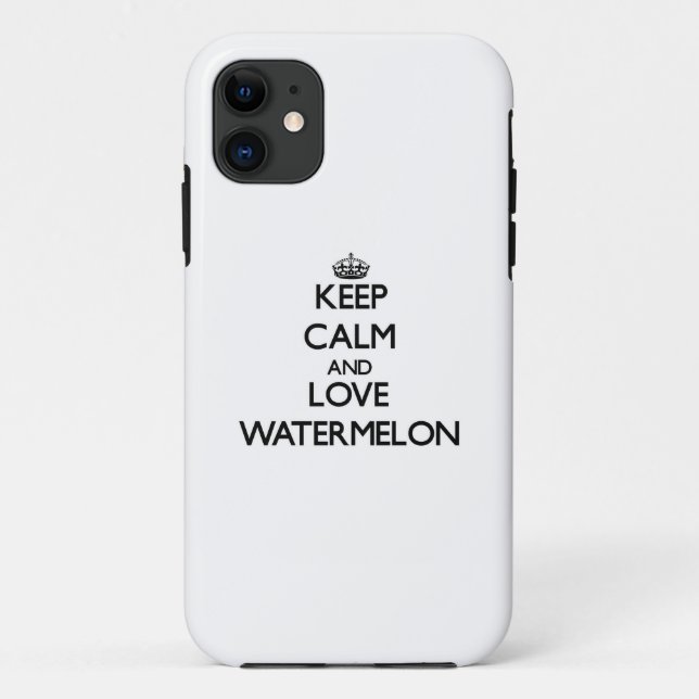 Keep calm and love Watermelon Case-Mate iPhone Case (Back)
