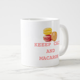keep calm and macaron large coffee mug