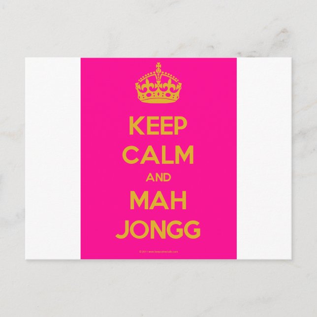 Keep-Calm-And-Mah-Jongg.pdf Postcard (Front)