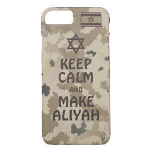 Keep Calm And Make Aliyah - Desert iPhone 8/7 Case