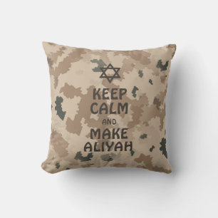 Keep Calm And Make Aliyah - Desert Cushion